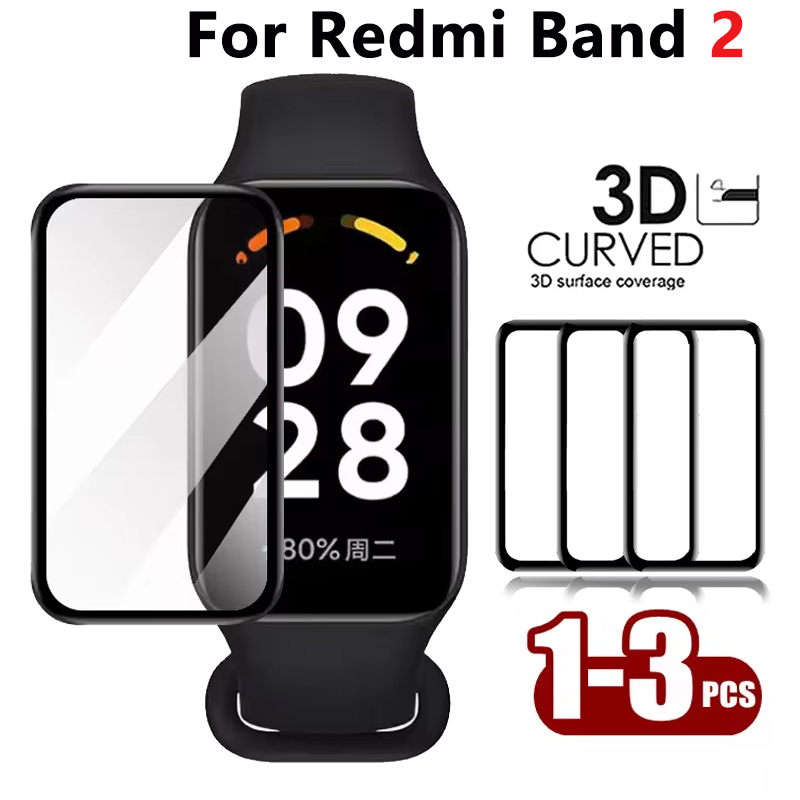 Watch Face Protector - Redmi Band 2 용 1-3pcs 3D