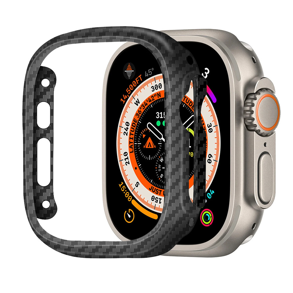 Watch Face Protector - Apple Watch Ultra 49mm용 케블라 탄소