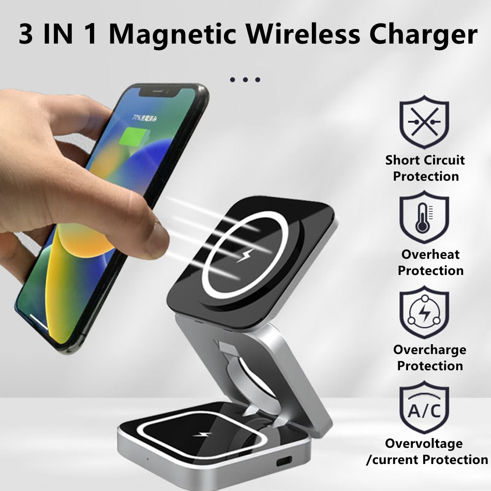 Wireless Charger Watch - 접이식 자기 무선 충전기 Samsung S25