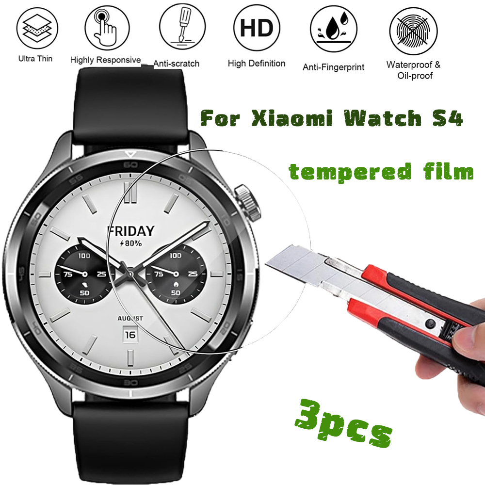 3PCS 강화 유리 Smartwatch 화면 보호기 X - Xiaomi Smartwatch S4 Accessories 리뷰 및 가격
