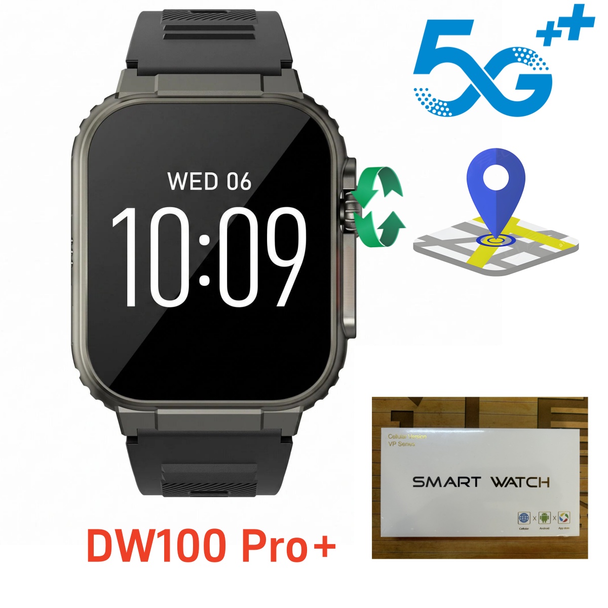 DW100 Pro 플러스 터치 ID 스마트워치 5G 풀 - Smartwatch Id 리뷰 및 가격