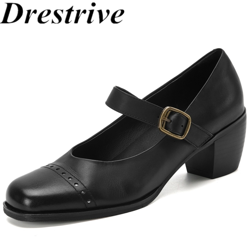 드레스트라이브 2025 클래식 최고급 메리 제인 워시드 - Leather Classic Strap 리뷰 및 가격