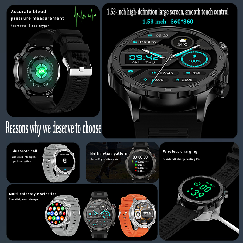 새로운 GPS 트랙 스마트워치 남성용 AMOLED HD - Smartwatch Store 리뷰 및 가격