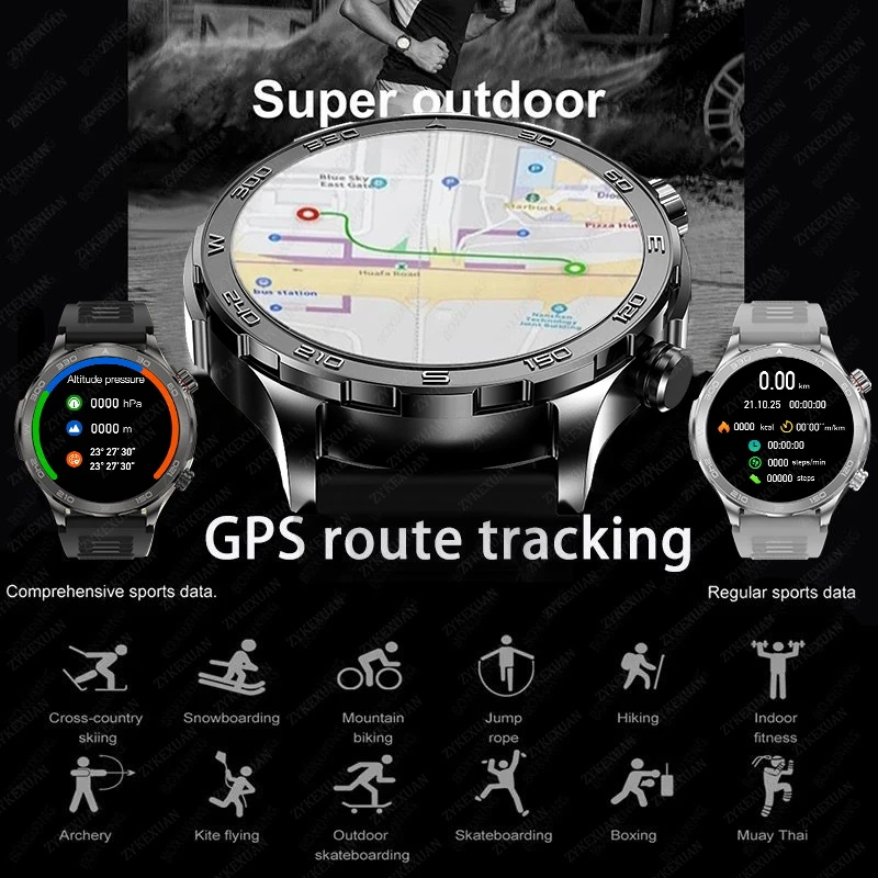 새로운 GPS 트랙 스마트워치 남성용 AMOLED HD - Smartwatch Store 리뷰 및 가격