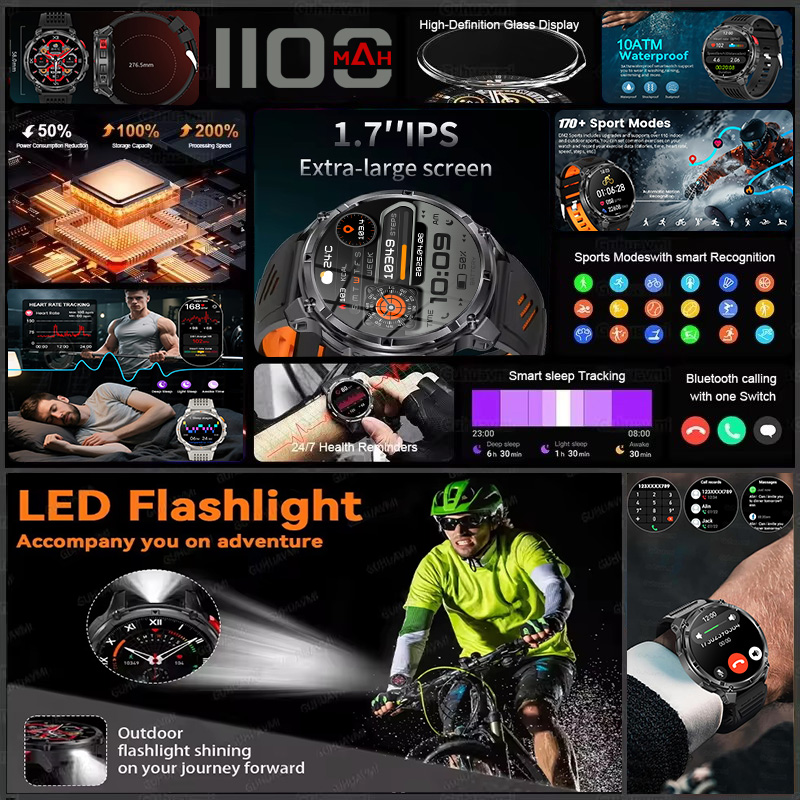 T-REX 3 밀리터리 스마트워치 남성용 1100mAh - Smartwatch Store 리뷰 및 가격