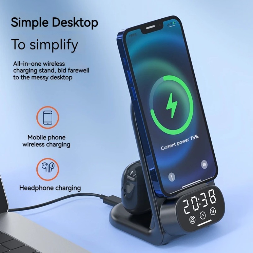 15W 시계 무선 충전 스탠드 에어팟용 타입-C 이어폰 - Wireless Charger Watch 리뷰 및 가격