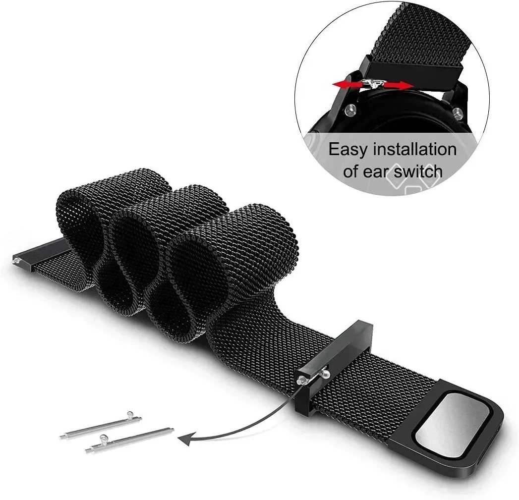 샤오미 워치 S4 41mm용 18mm 밀라니즈 루프 스 - Xiaomi Smartwatch S4 Accessories 리뷰 및 가격