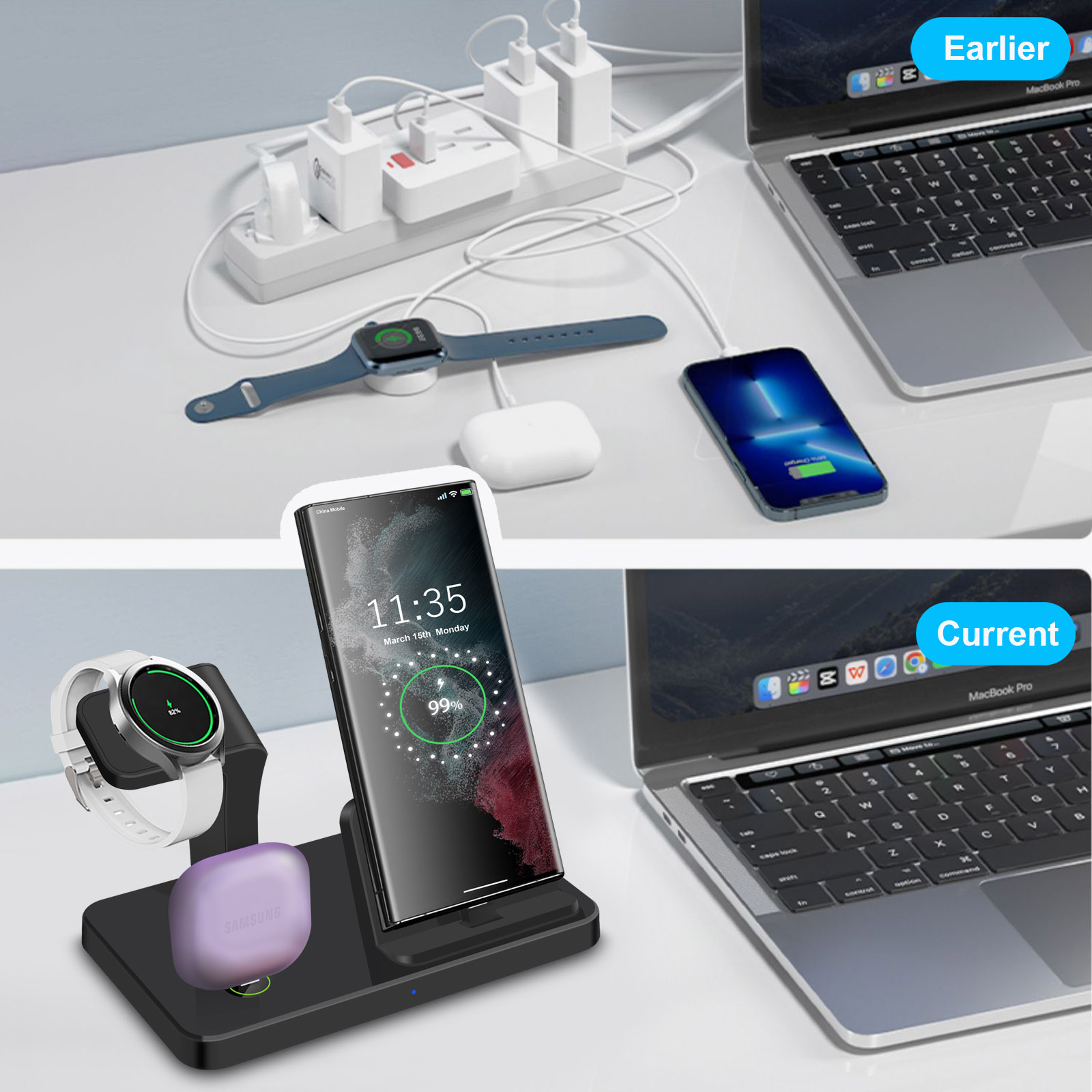 삼성 S26 S25 S24 갤럭시 워치 8/7/6/5/ - Wireless Charger Watch 리뷰 및 가격
