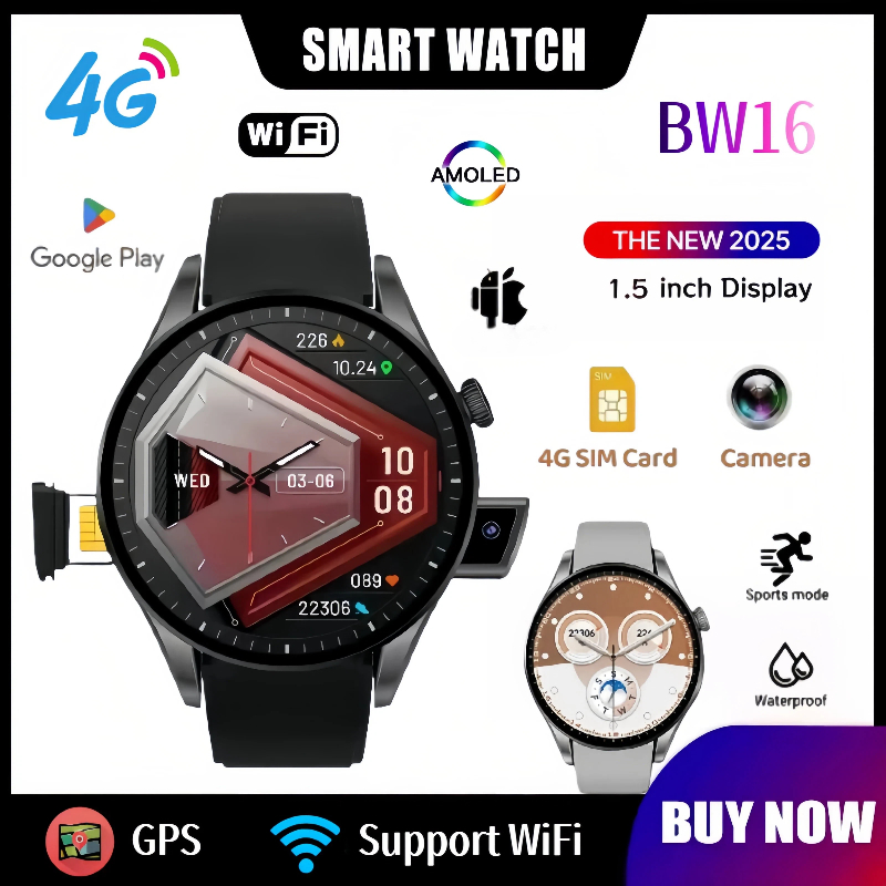 새로운 4G 스마트워치 BW16: 와이파이 | GPS  - Smartwatch Id 리뷰 및 가격