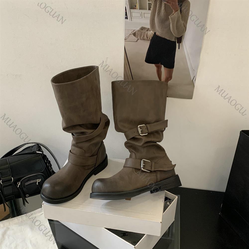봄 가을 청키 힐 허벅지까지 오는 나이트 부츠 벨트 버 - Leather Classic Strap 리뷰 및 가격