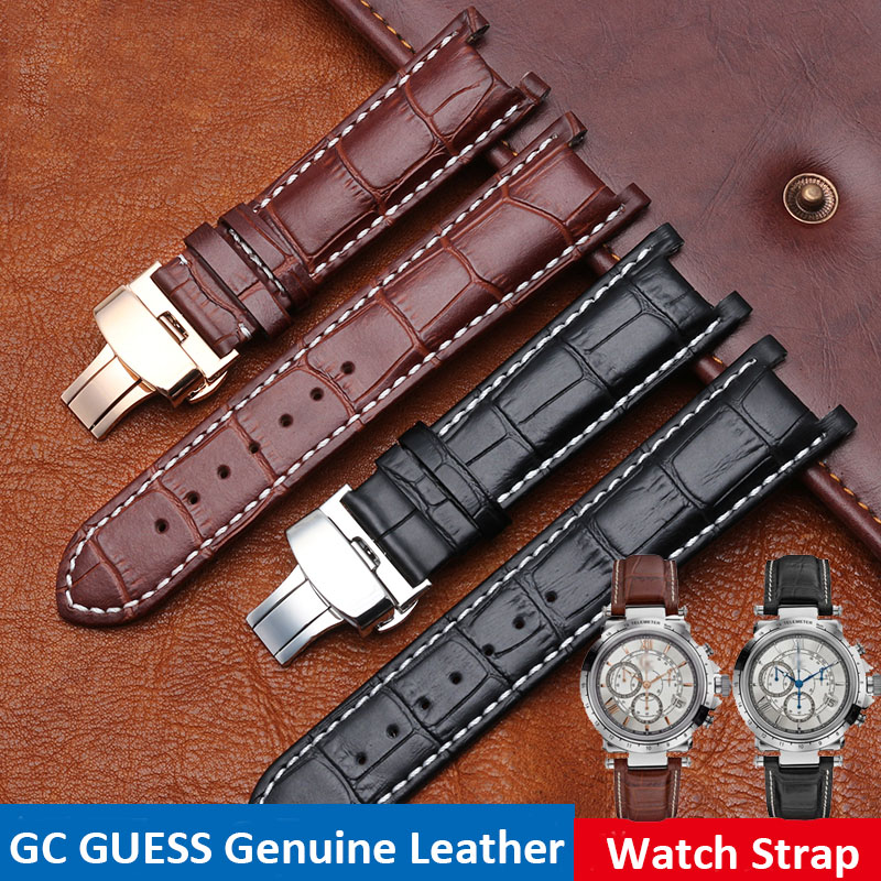 노치 가죽 시계 스트랩 20*11mm 22*13mm G - Smartwatch Guess 리뷰 및 가격