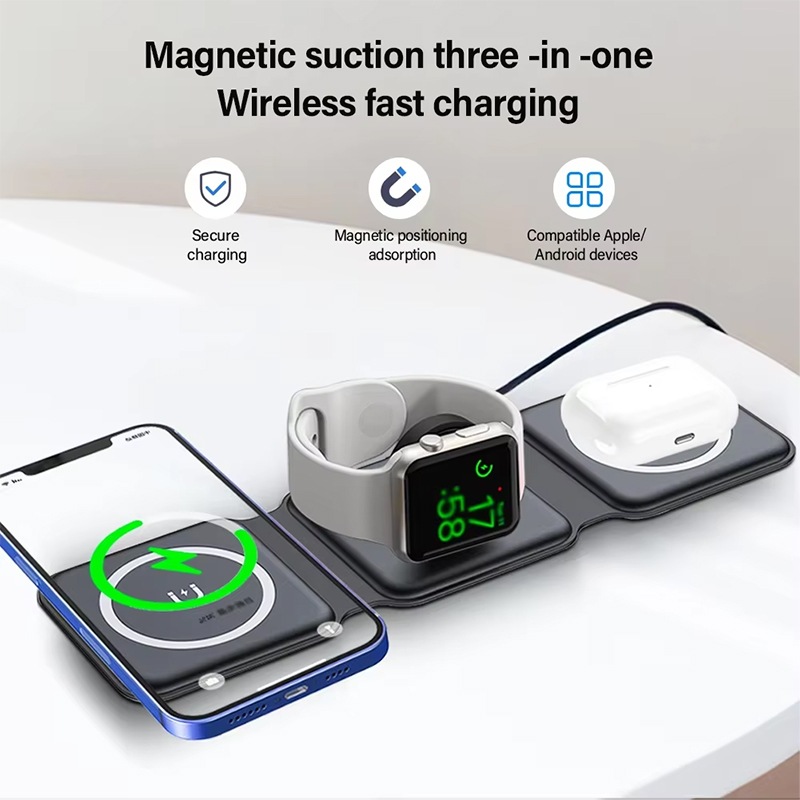 유니버설 Qi2 마그네틱 접이식 충전 스테이션 여행용  - Wireless Charger Watch 리뷰 및 가격