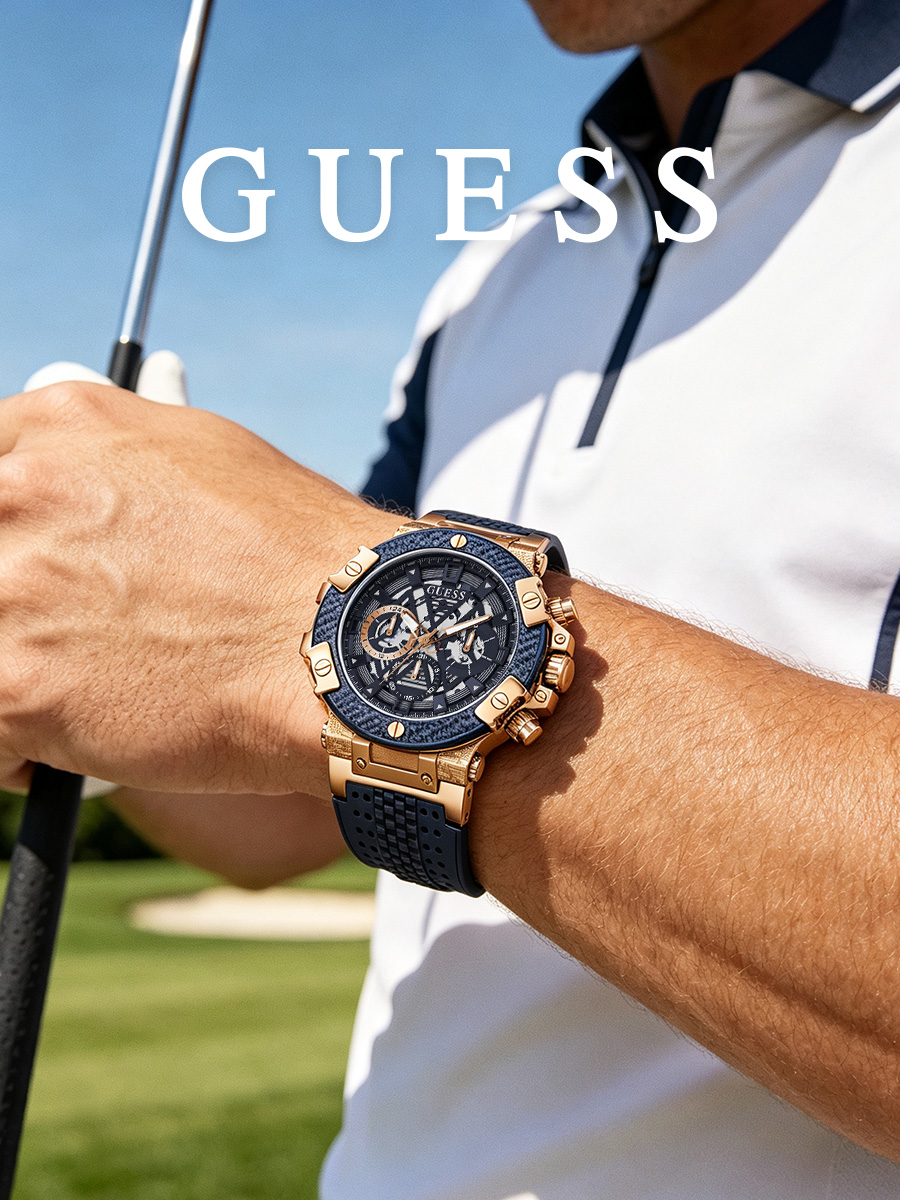 게스 남성용 시계 블랙 실리콘 스트랩 로즈 골드 톤 크 - Smartwatch Guess 리뷰 및 가격