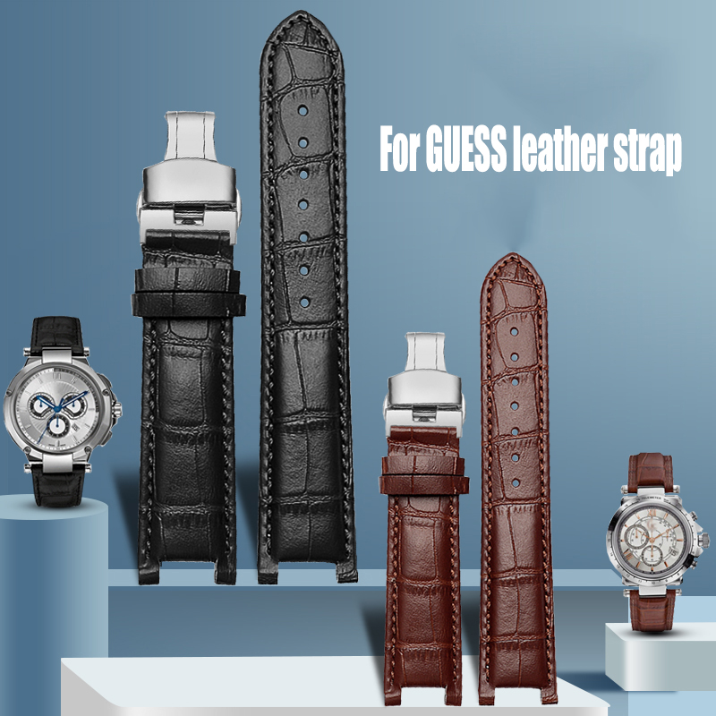 남성용 악어 그레인 소가죽 시계 스트랩, 노치 시계 밴 - Smartwatch Guess 리뷰 및 가격