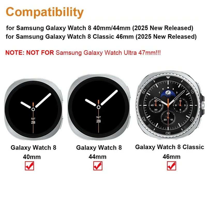 삼성 시계 8/8 클래식 44mm 40mm 금속 스테인 - Samsung Smartwatch Accessories 리뷰 및 가격