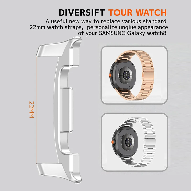 삼성 시계 8/8 클래식 44mm 40mm 금속 스테인 - Samsung Smartwatch Accessories 리뷰 및 가격