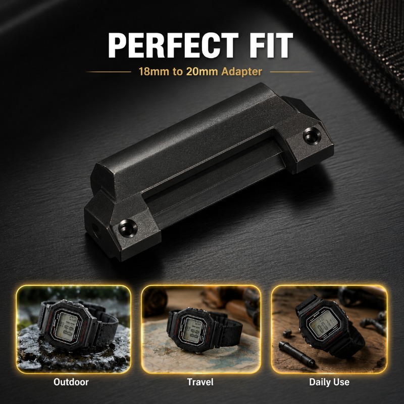 유니버설 18mm ~ 20mm 레이즈드 헤드 어댑터 수 - Watch Band Connector 리뷰 및 가격