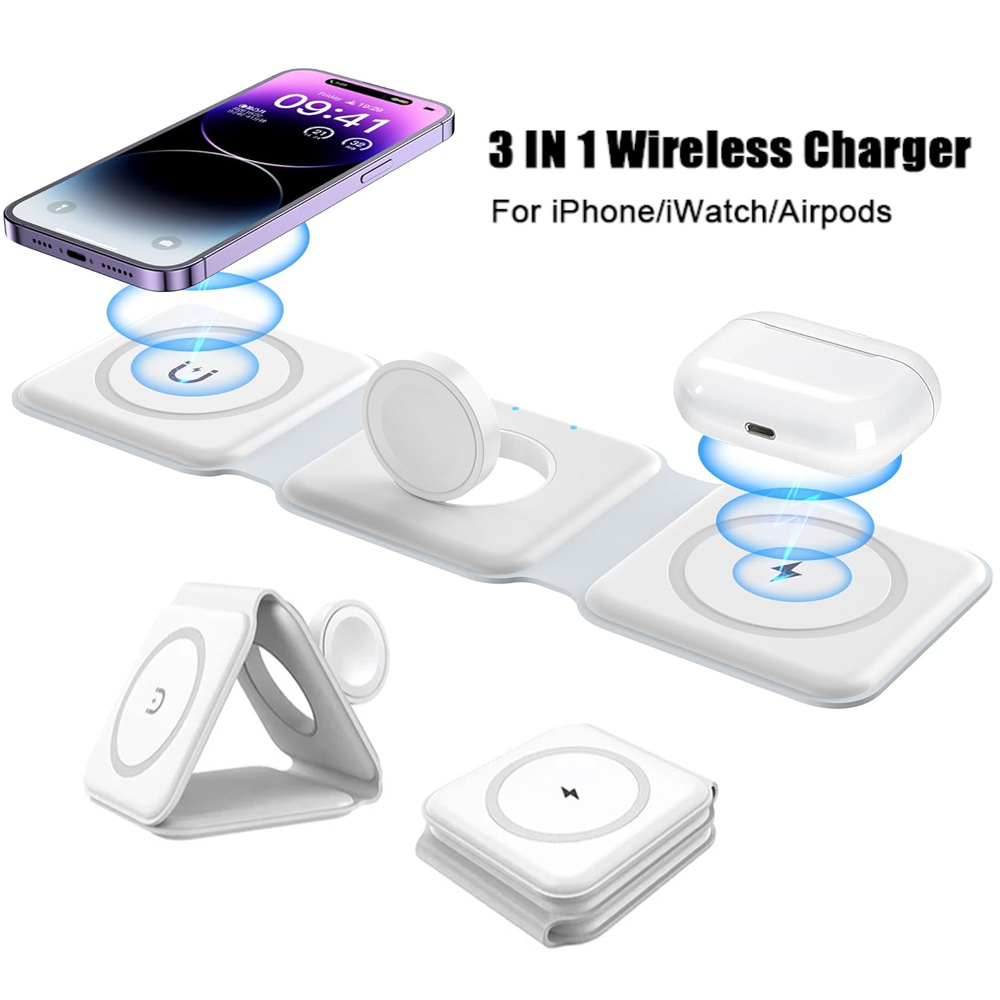 3 in 1 무선 충전 스테이션 마그네틱 고속 충전 1 - Wireless Charger Watch 리뷰 및 가격