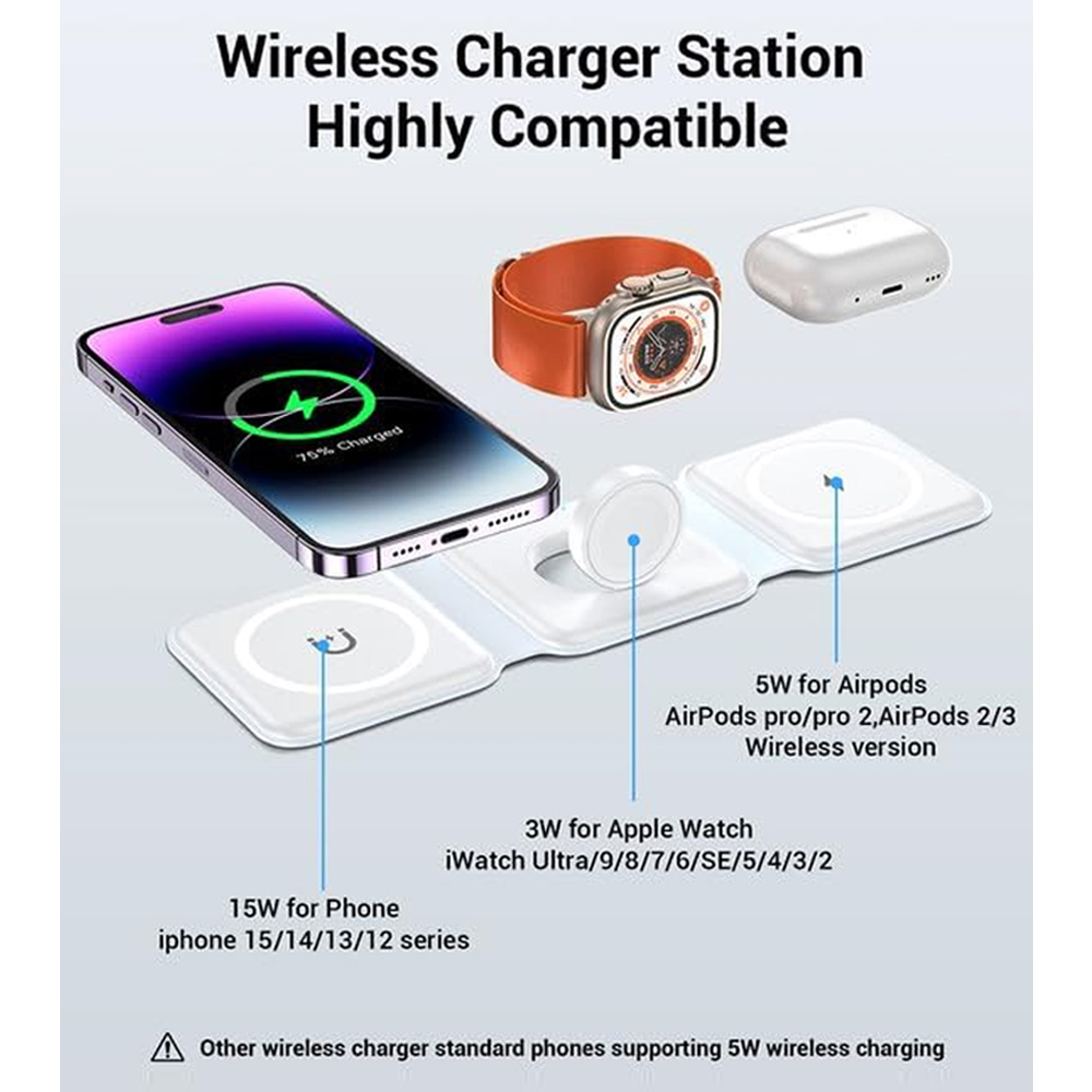 3 in 1 무선 충전 스테이션 마그네틱 고속 충전 1 - Wireless Charger Watch 리뷰 및 가격